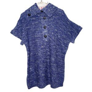 Relativity Wool Blend Tunic Sweater Short Sleeve Size L